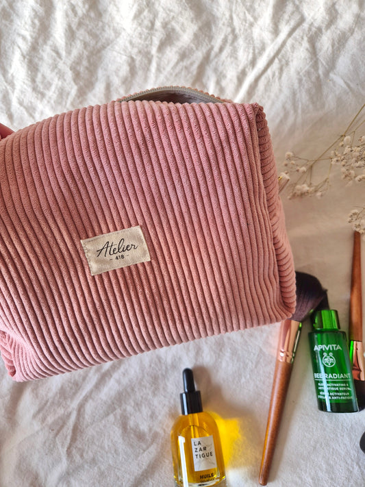 ✄ Trousse de Toilette - Velours Rose