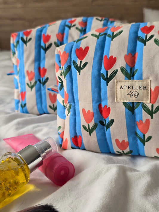 ✄ Trousse de Toilette - Tulipes