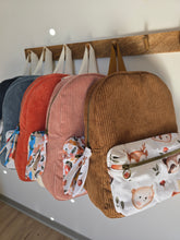 Charger l'image dans la galerie, ✄ Sac à dos maternelle Velours Brun