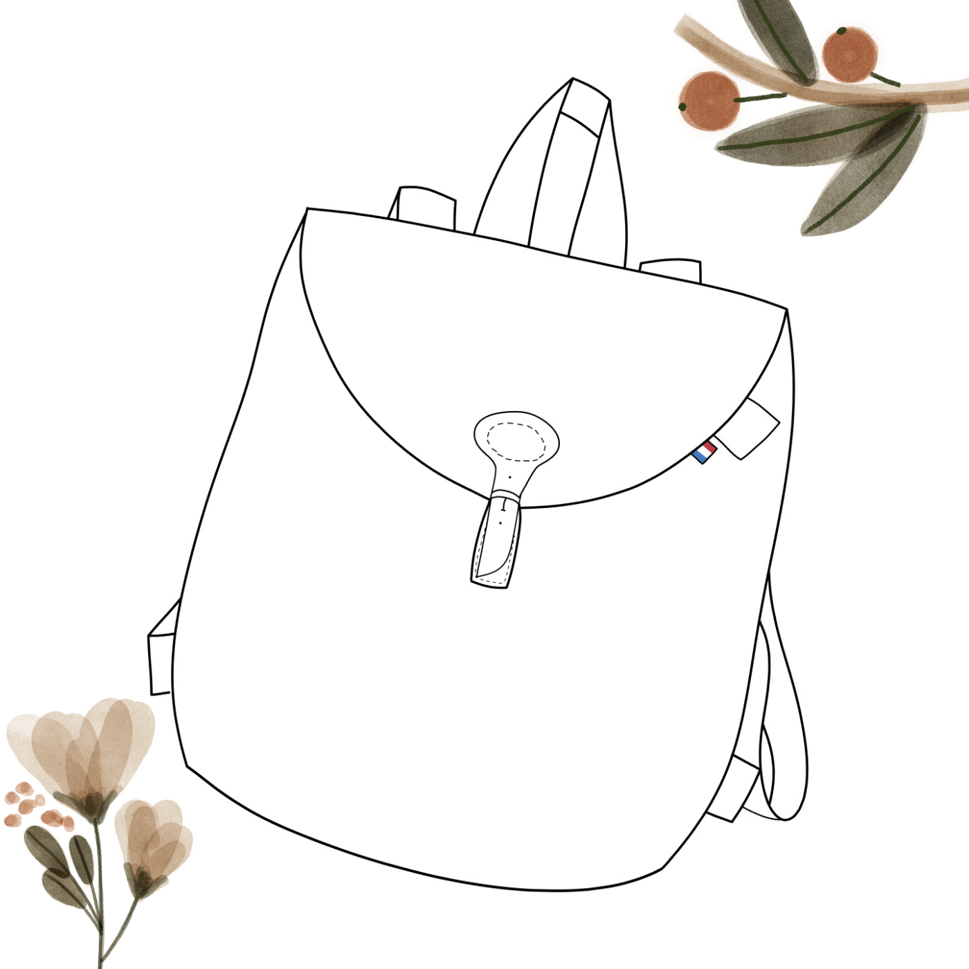 Sac dos maternelle personnalis Atelier418