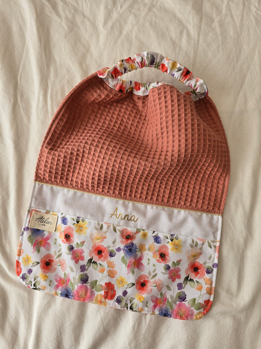✄ Serviette élastique Bouquet Aquarelle