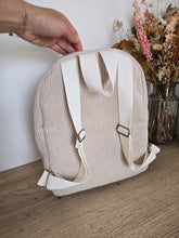 Charger l'image dans la galerie, ✄ Sac à dos maternelle "Forêt" velours écru