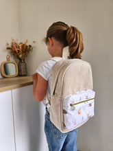 Charger l'image dans la galerie, ✄ Sac à dos maternelle "Forêt" velours écru