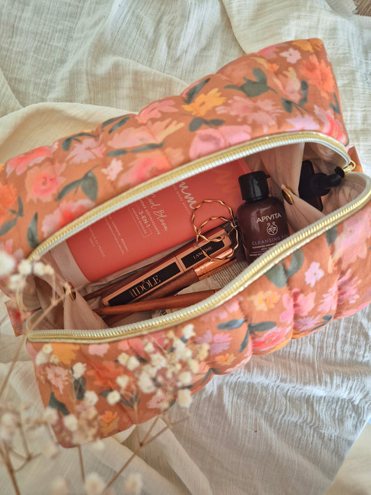 ✄‎ Trousse de Toilette - Camélia Ocre