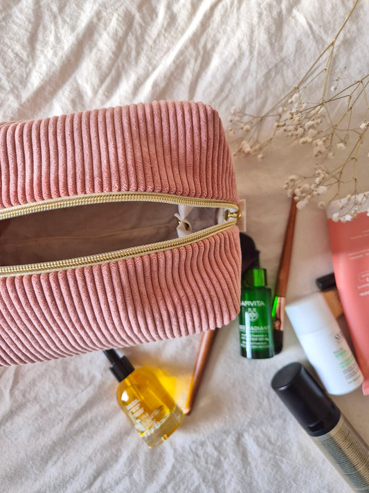 ✄‎ Trousse de Toilette - Velours Rose