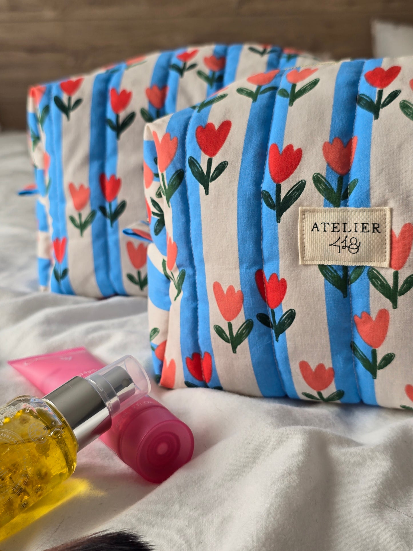 ✄‎ Trousse de Toilette - Tulipes