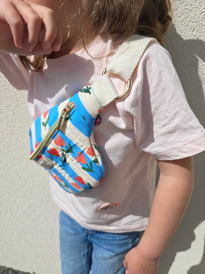 ✄‎ ‎ Sac Banane Enfant Motif Tulipes