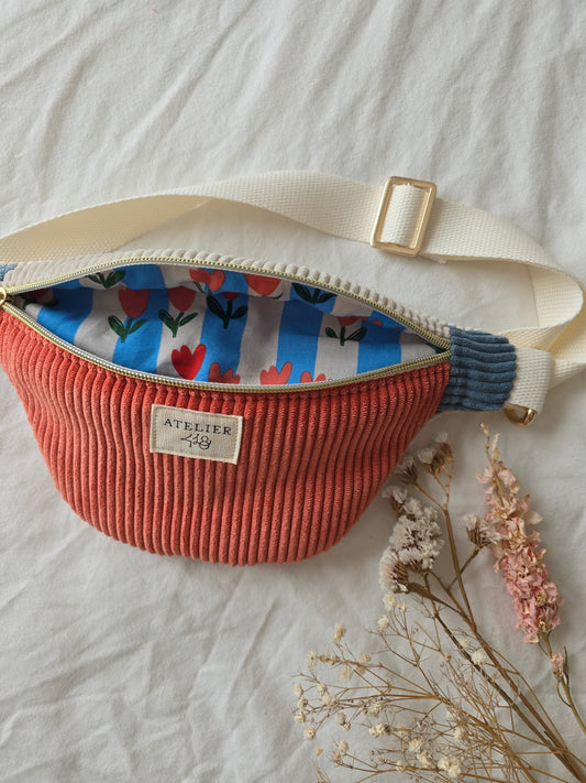 EN STOCK - Sac Banane Enfant COLORBLOCK - Tulipes