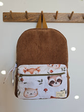 Charger l'image dans la galerie, ✄‎ ‎ Sac à dos maternelle Velours Brun
