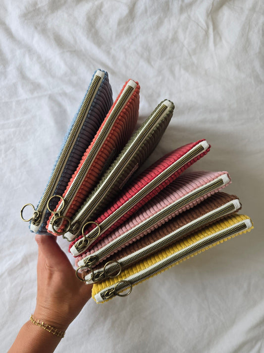 EN STOCK - Pochette plate XS Velours
