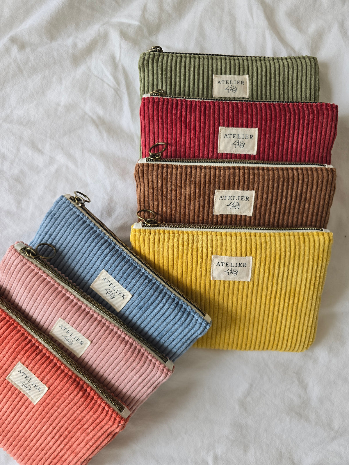 EN STOCK - Pochette plate XS Velours
