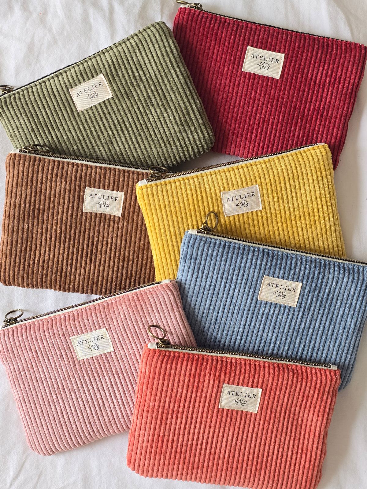 EN STOCK - Pochette plate XS Velours