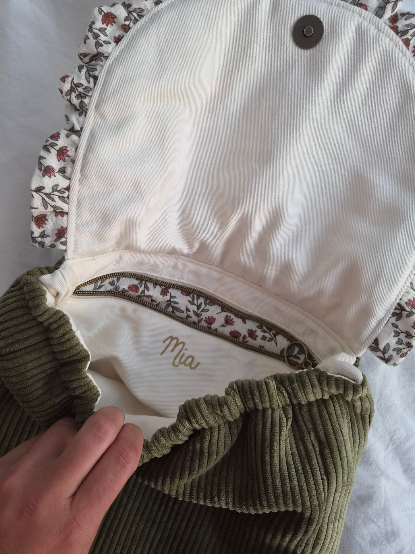 ✄‎ ‎ ‎Sac à dos maternelle à rabat Madeleine
