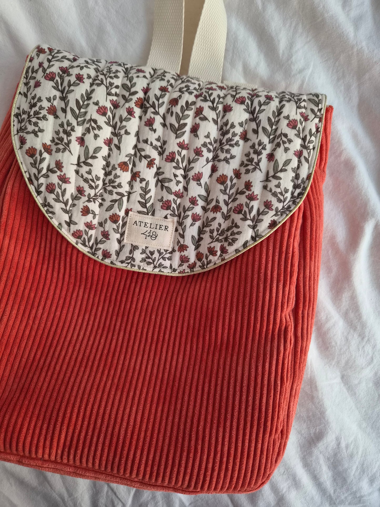 ✄‎ ‎ ‎Sac à dos maternelle à rabat Madeleine
