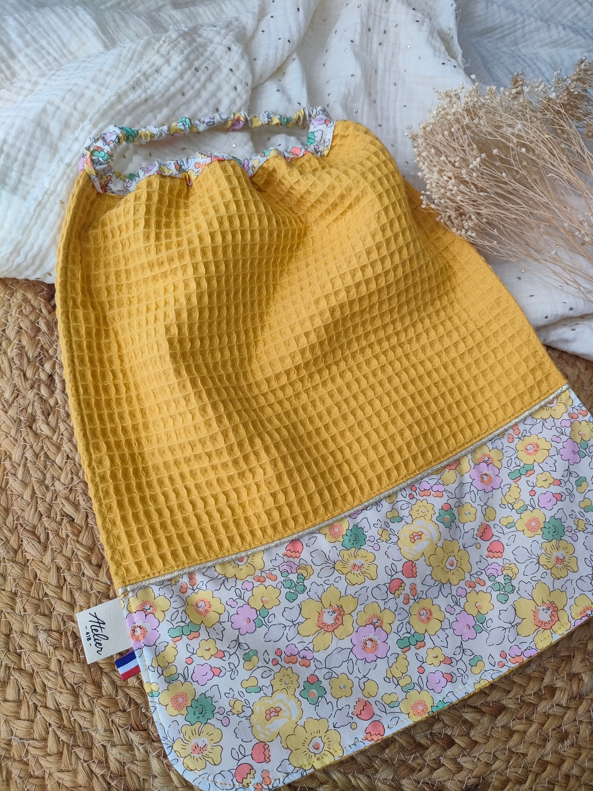 ✄‎ ‎ Serviette élastique maternelle personnalisable