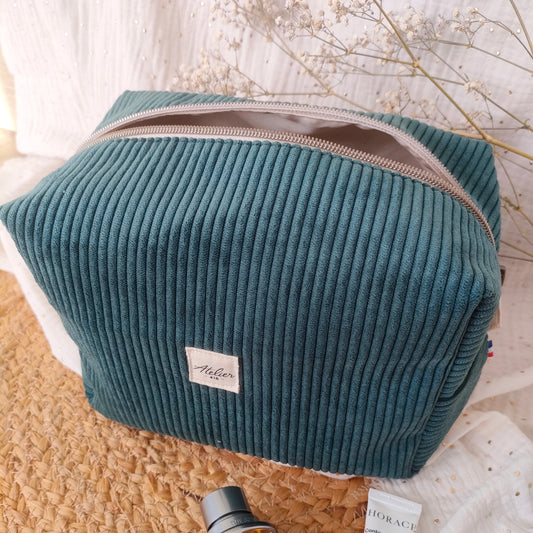 ✄‎ Trousse de Toilette - Velours Vert