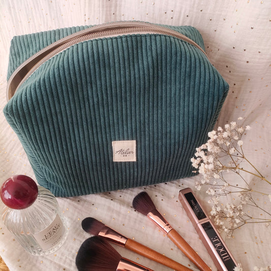 ✄‎ Trousse de Toilette - Velours Vert