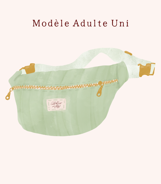 ✄‎ ‎ Sac Banane Adulte Velours / Motifs