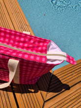 Charger l'image dans la galerie, 📦‎  Cabas Vichy Rose/Rouge
