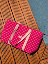 Charger l'image dans la galerie, 📦‎  Cabas Vichy Rose/Rouge
