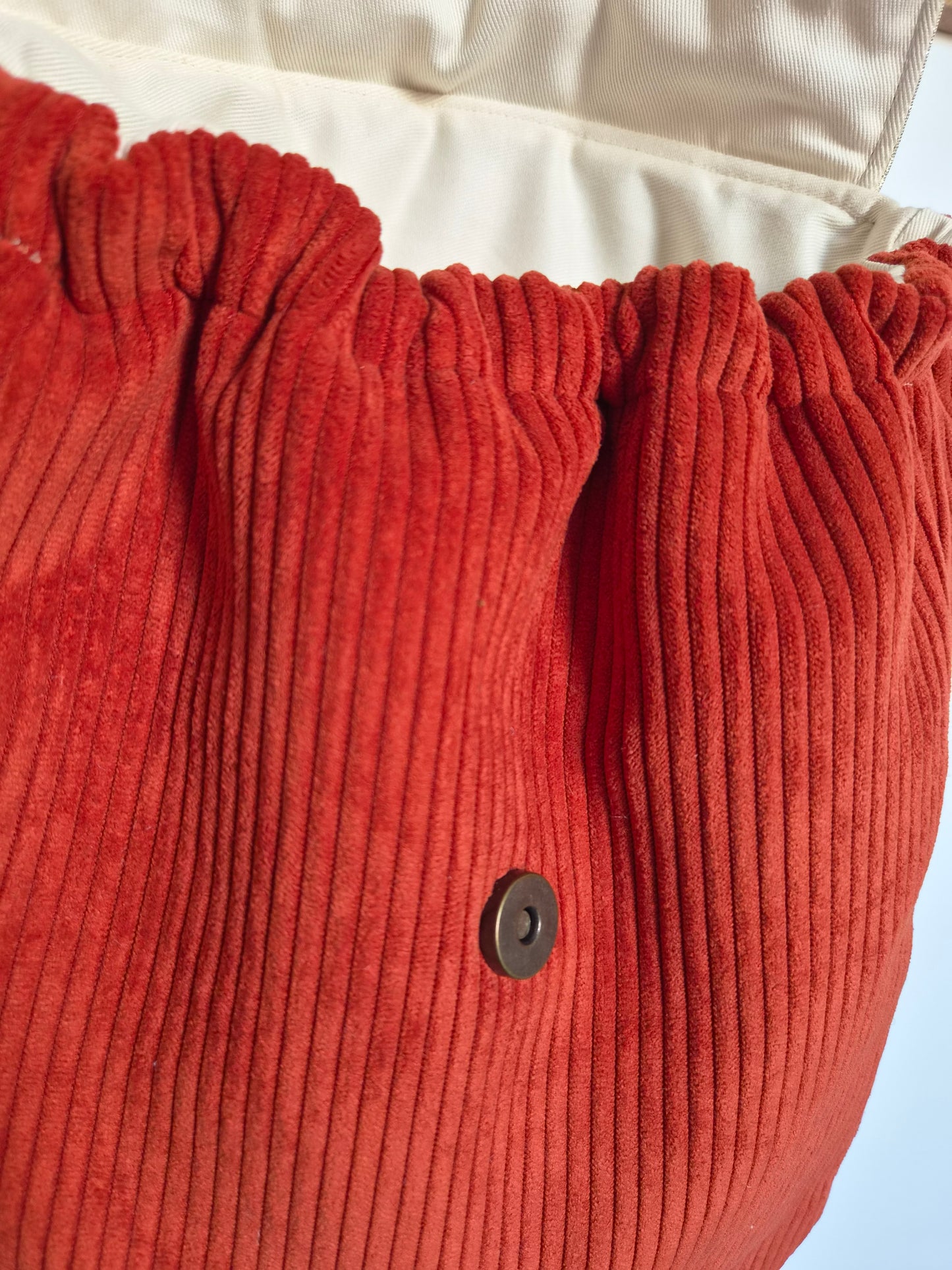 ✄‎ ‎ ‎Sac à dos maternelle à rabat Terracotta - Ambre