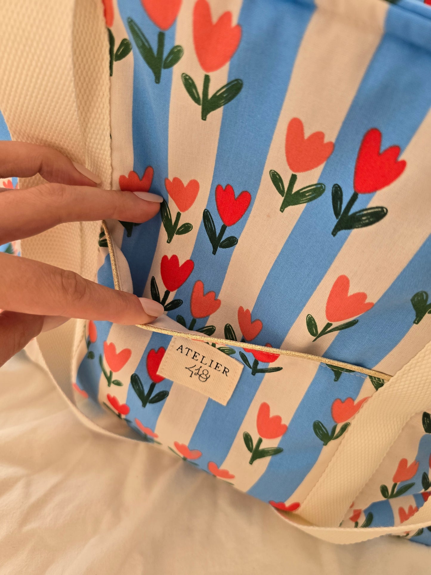 EN STOCK - Cabas Tulipes