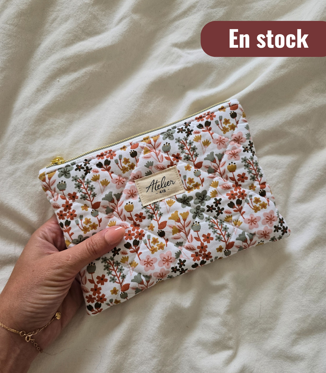 ①‎ ‎ Pochette plate XS Jardin fleuri