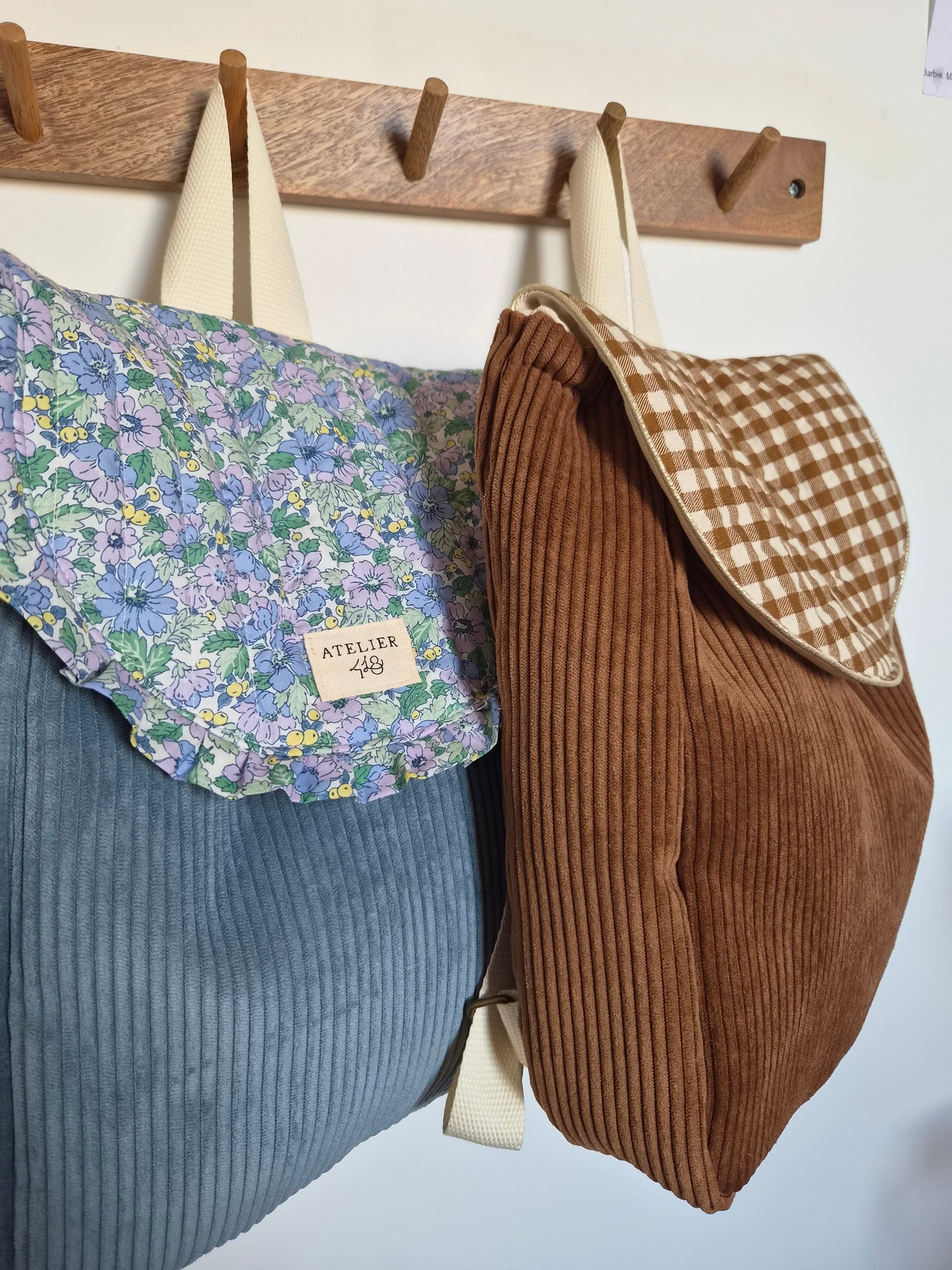 ✄‎ ‎ ‎Sac à dos maternelle à rabat Terracotta - Ambre