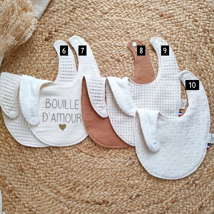Bavoir bébé personnalisable - L'Atelier de Sybille